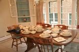 kitchen table with dishes