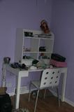 Desk, organizer, chair