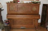 Kimball Upright Oak Piano, tuned two bad black keys
