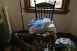 Antique chair and linen