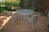 Table and four chairs