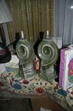 Mid-century modern lamps, shades too.