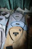 Labels of new dress shirts
