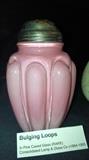 Bulging Loops in Pink Cased Glass (Rare) Sugar Shaker