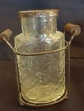 Vintage Glass Jar Possible Dresser Piece