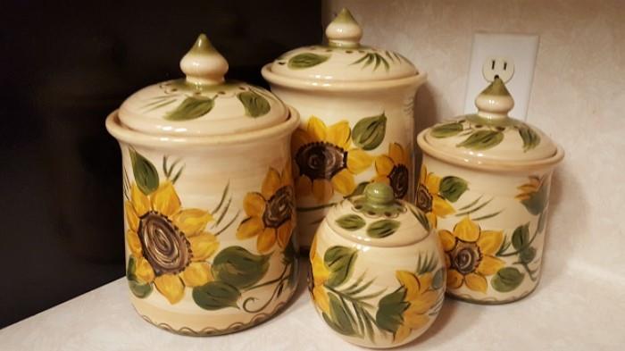 Sunflower Collection Cannisters