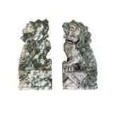 Vintage Soapstone Chinese Guardian Foo Dogs (pair): 210.00