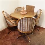 Retro Breakfast Table w/4 Chairs and Leaf: 225.00