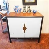 Chinese Modern meets Hollywood Regency Console Cabinet ca.1960 (2 available): 300.00 each