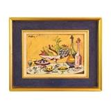 Enamel on Copper Still Life (9"x15"): 225.00