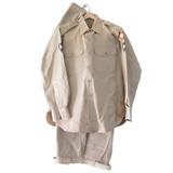 Korean War Khaki's (shirt, pants, belt & caps): 60.00 set