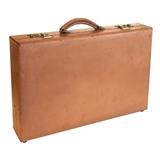 Vintage Mid Century Top Grain Cowhide Briefcase: 39.00