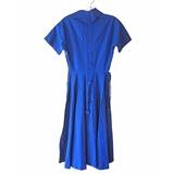 1959 Royal Blue Dress by Glass w/Button Back Detail: 45.00