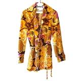 Purple, Black & Orange Tunic Top w/Belt & Buttons: 22.50