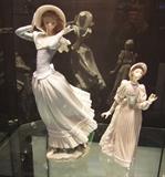 Lladro Figures incl. .....1974 "Spring Breeze" #4936, (retired), 14" ~ Dated 1957 English Lady #5324, signed by artist. (Retired) 1994 