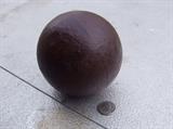 Civil War 12 pound Iron cannon ball (w/seam showing)