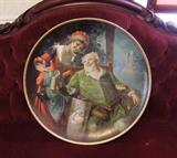 1910 Lg. Tin Litho Falstaff Wall Charger, 24” Dia. 