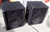 Pair of C/1990's Crate model PE-15H, 150 watt travel speakers 