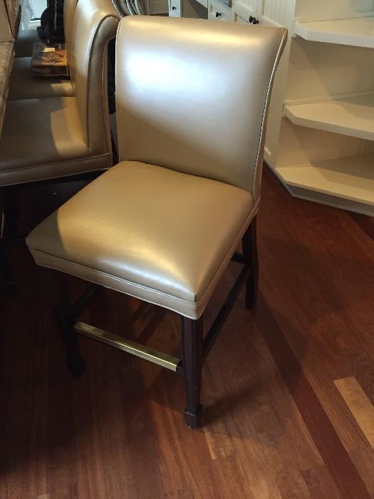 Counter-Height leather bar stools - EXCELLENT Condition! - 4 Available