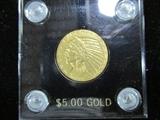 1912 $5.00 Gold Indian coin