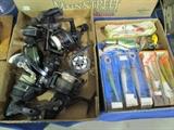 Fishing reels and lures