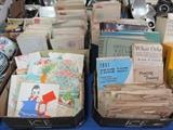 Vintage postcards and correspondence ephemera
