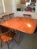 Mid century table 

Chairs 