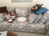 Couch and pillows 