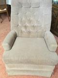 White swivel rocker