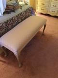 Fabric bed bench