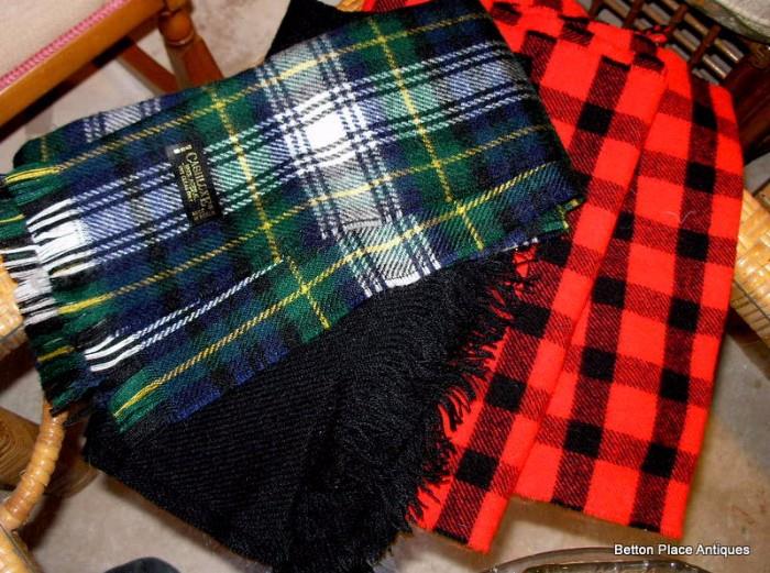 Cashmere and wool scarves