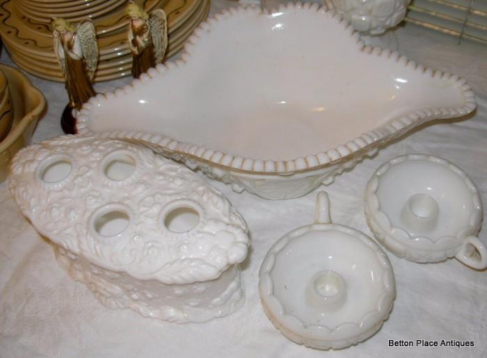 Now this is Antique Milkglass, beautiful pieces