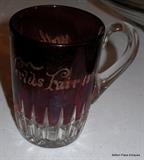 1893 Worlds Fair Mothers Cup in ruby red 
