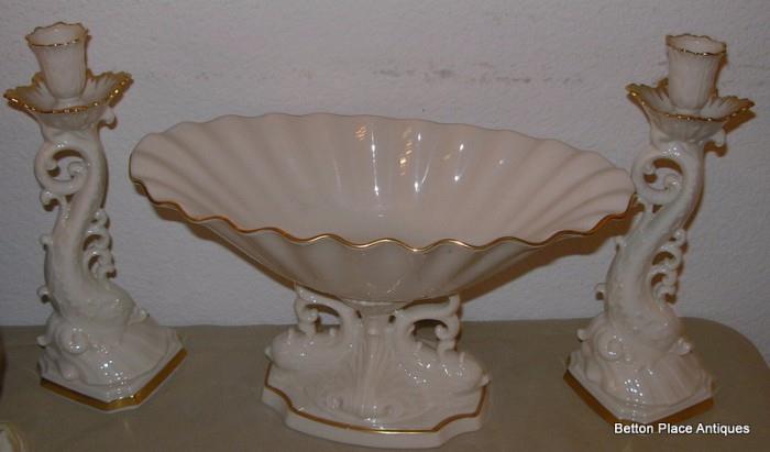 Lenox Compote and Candlesticks