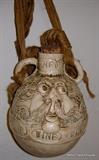 Close up view of Hanging face Jug