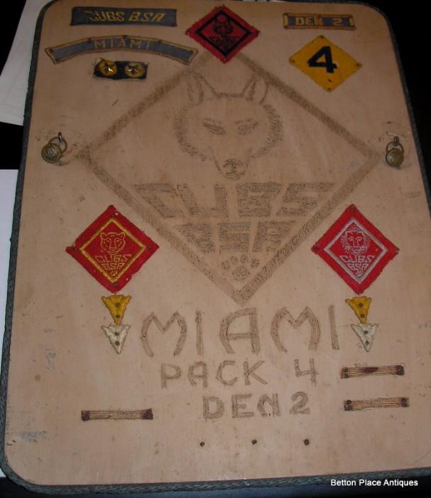 Miami Scout Pack memorabilia