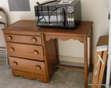 Desk and Microwave