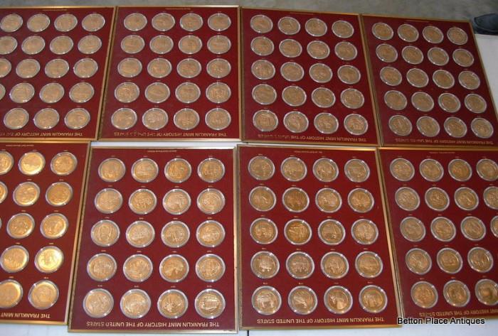 the rest of the 200 coins in the History of the United state set boxed