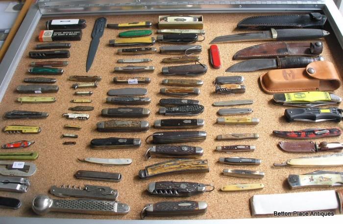 Some of the Pocket Knives in this Estate Sale....from miniatures to large...