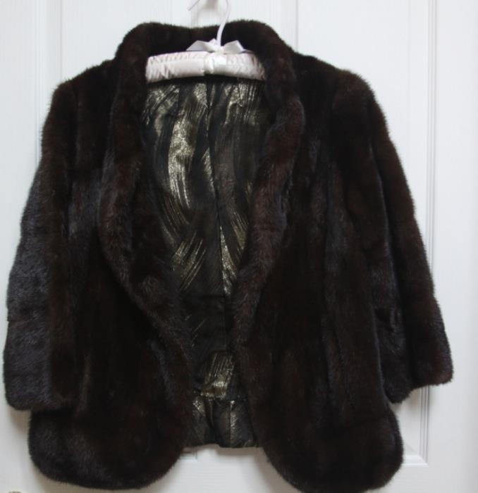 Mink Jacket. Size small. Lined. Very good condition.