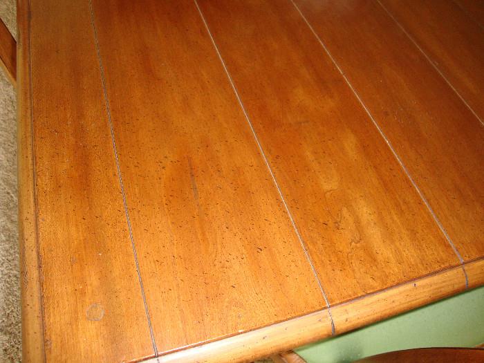 Close up of dining table top