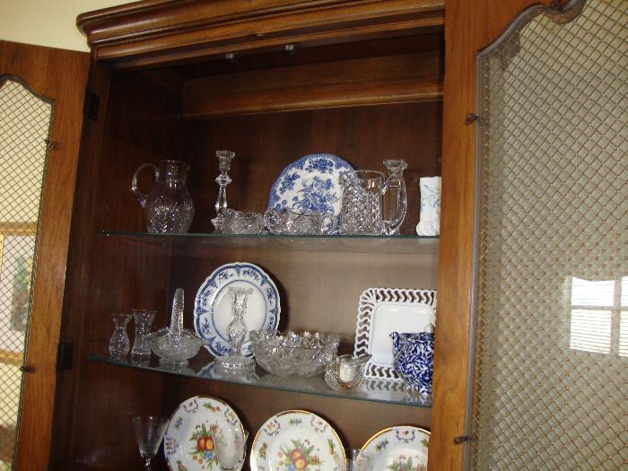 Assorted glass and china collectibles