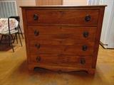 Antique Chestnut 4 - Drawer Chest- pegged joints
