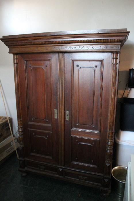Featured in this sale are Two Amazing Antique Armoires! If you are searching for large antique furniture, this is the sale to attend!! Huge selection of gorgeous antiques in Excellent Condition!