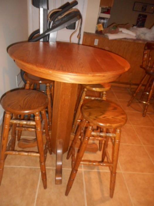 TABLE AND STOOLS