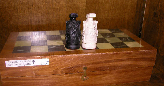 carved chess set