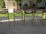 wooden card table chairs