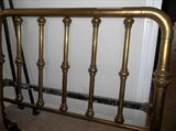 Full brass bed headboard and frame