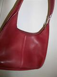 red leather Coach purse