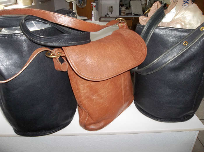 Coach leather handbags